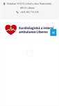 Mobile Screenshot of kardio-liberec.cz